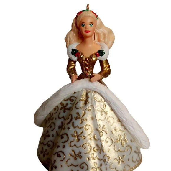 Hallmark Keepsake Ornament BARBIE Collectors Series 1994 QX5216 In box Gold - Picture 2 of 8